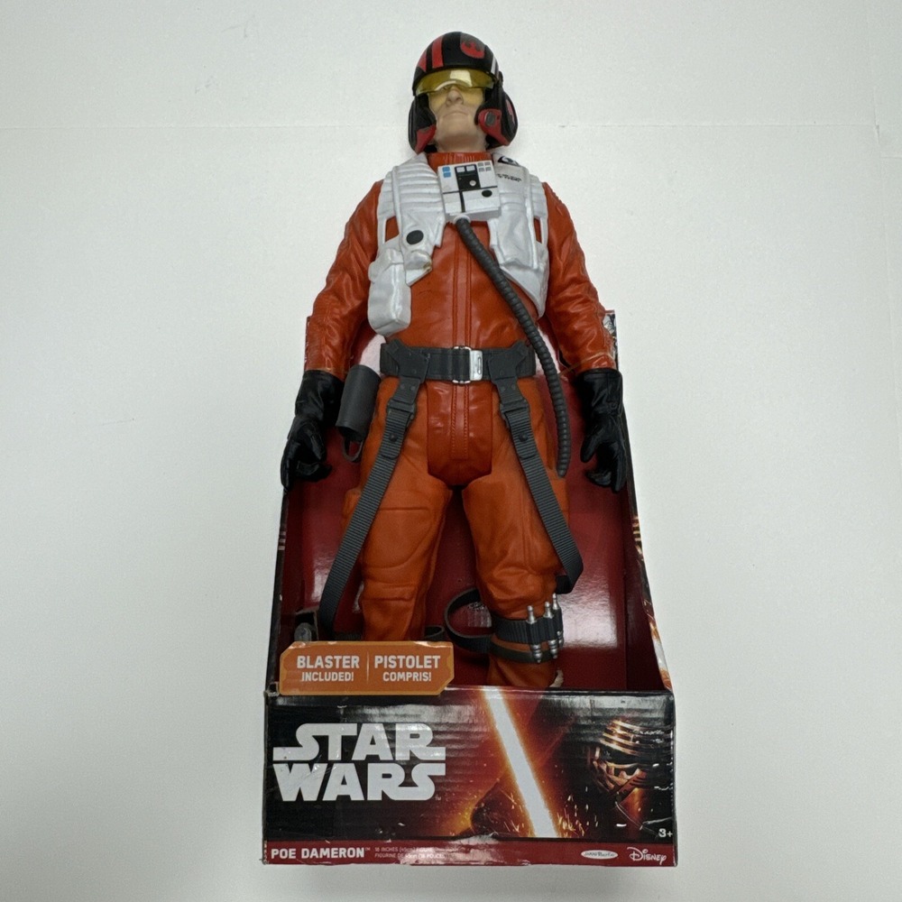 Poe Dameron Ace Pilot (2015 NEW) 18 inch Star‎ Wars Jakks Big Figs Action Figure - Picture 2 of 4